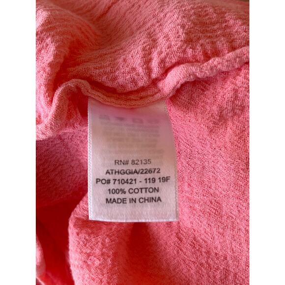 Fresh Produce Embroidered Pullover 3/4 Sleeve Tunic 100% Cotton Womens M Boho - Picture 10 of 12